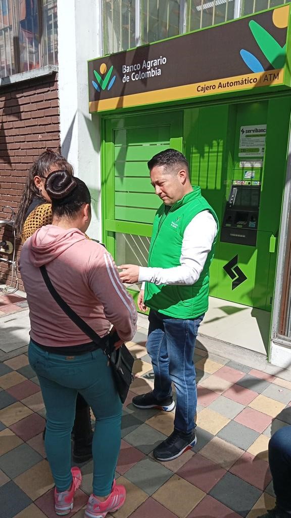 Los colaboradores del Banco Agrario siguen atendiendo a los beneficiarios de Tránsito a Renta Ciudadana