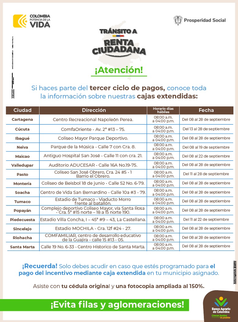 cajas extendidas
