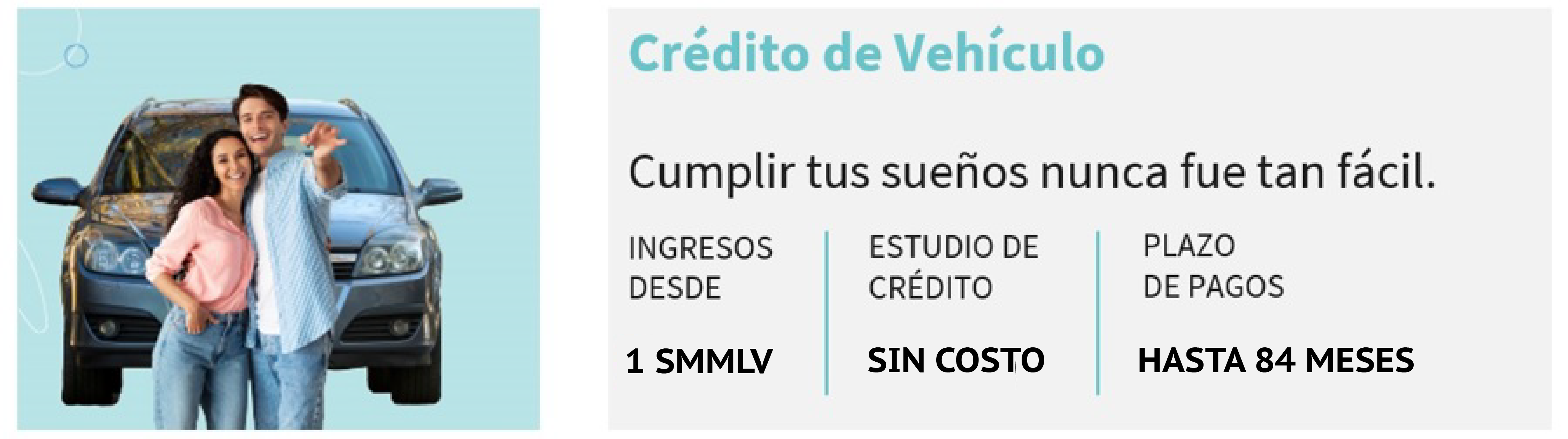 Características Crédito de Vehículo 