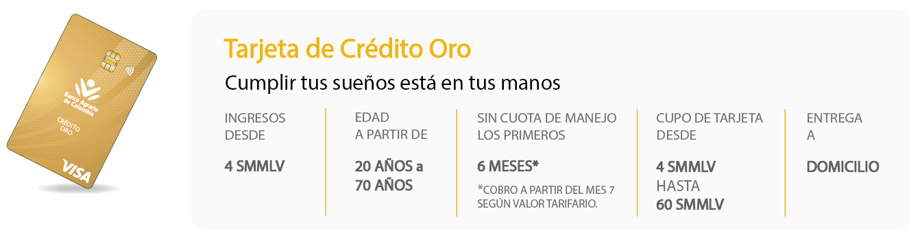 tarjeta ORO
