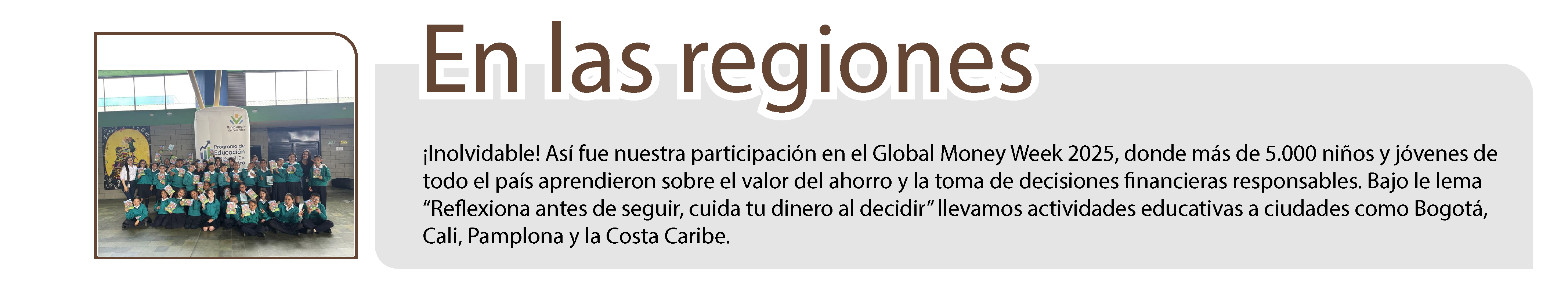 En las regiones