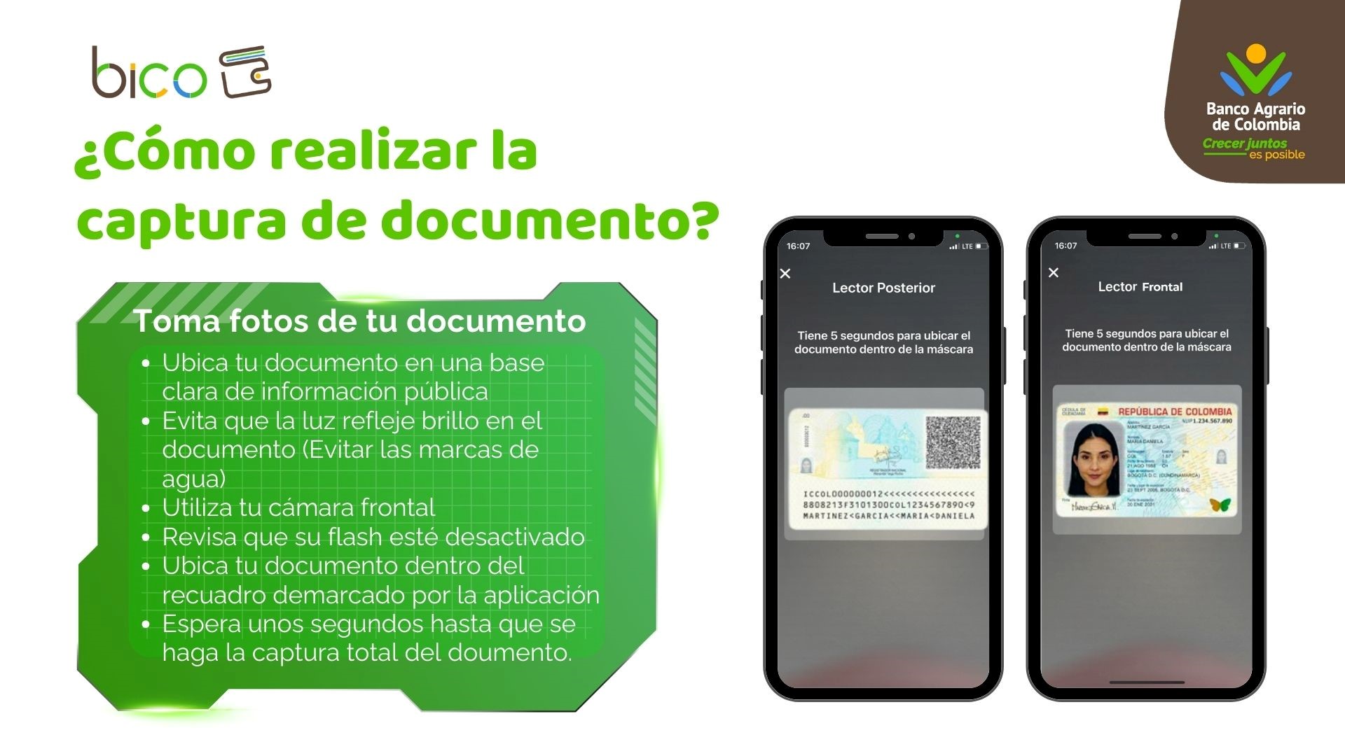 ¿Cómo realizo la captura de mi documento? 