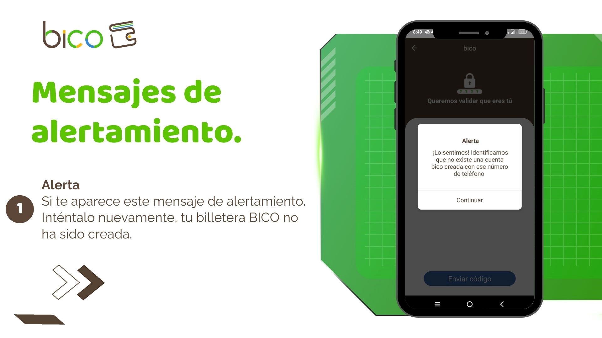 mensaje de alertamiento