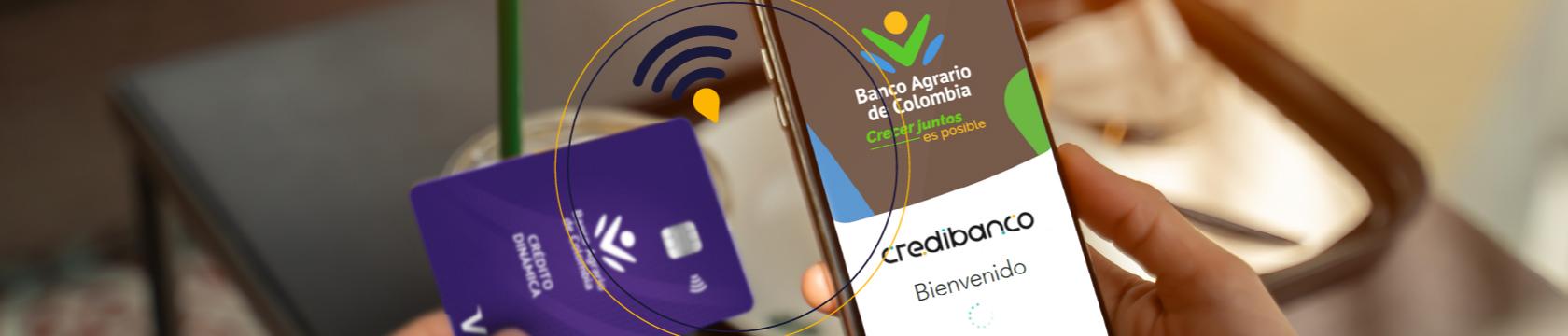 Tarjeta de crédito en datafono