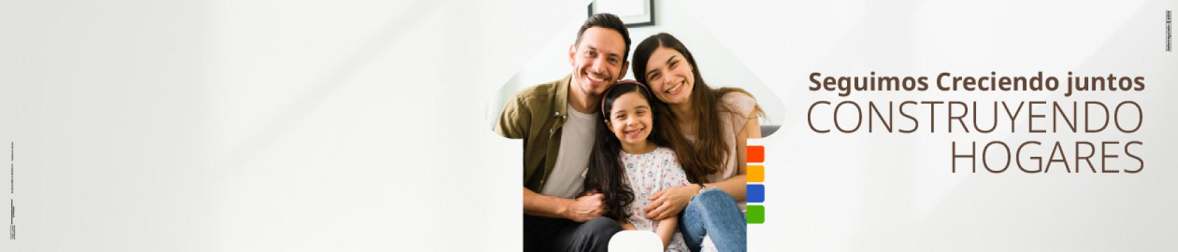 Imagen de una familia seguimos Juntos Construyendo Hogares 
