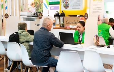 El Banco Agrario atendió a 1.200 visitantes durante la feria Agroexpo 2023