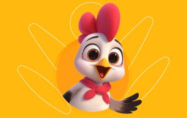 Caricatura de un pollo